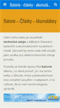 Mobile Screenshot of baterie-clanky.cz